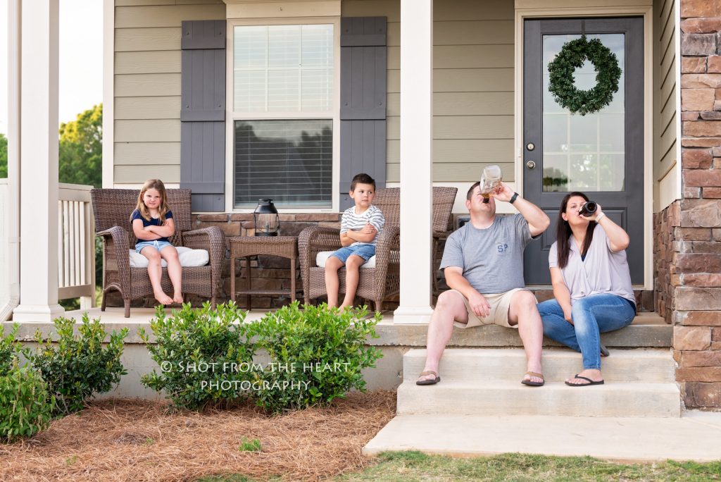 front porch sessions, Cartersville georgia, family photographer