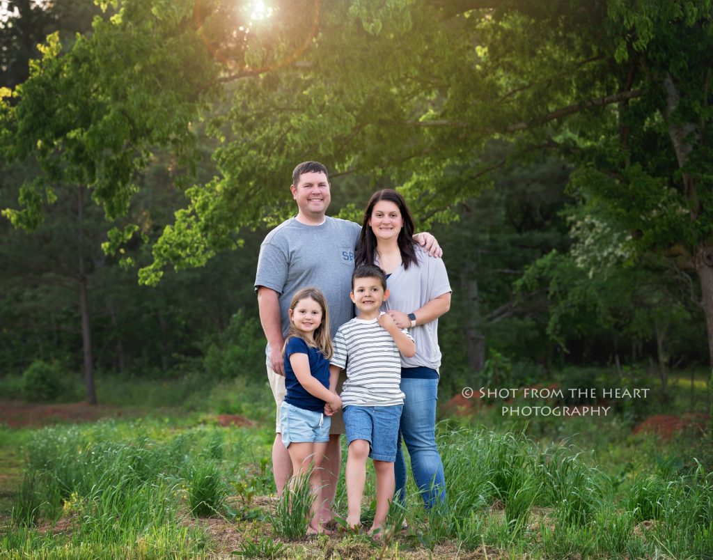 family photography session at home, Cartersville Georgia